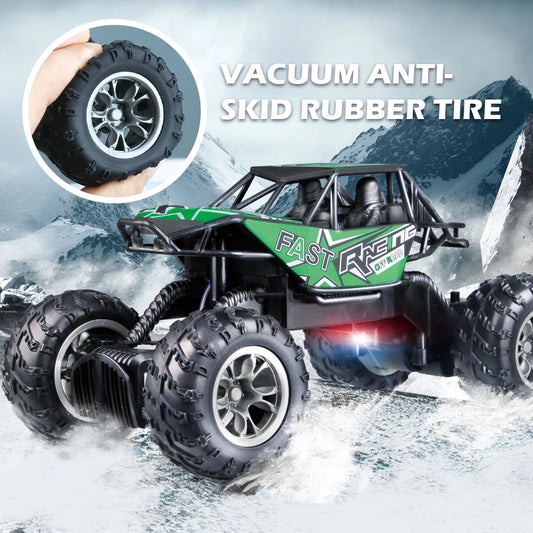 4WD Off-Road RC Climbing Car with Lights.