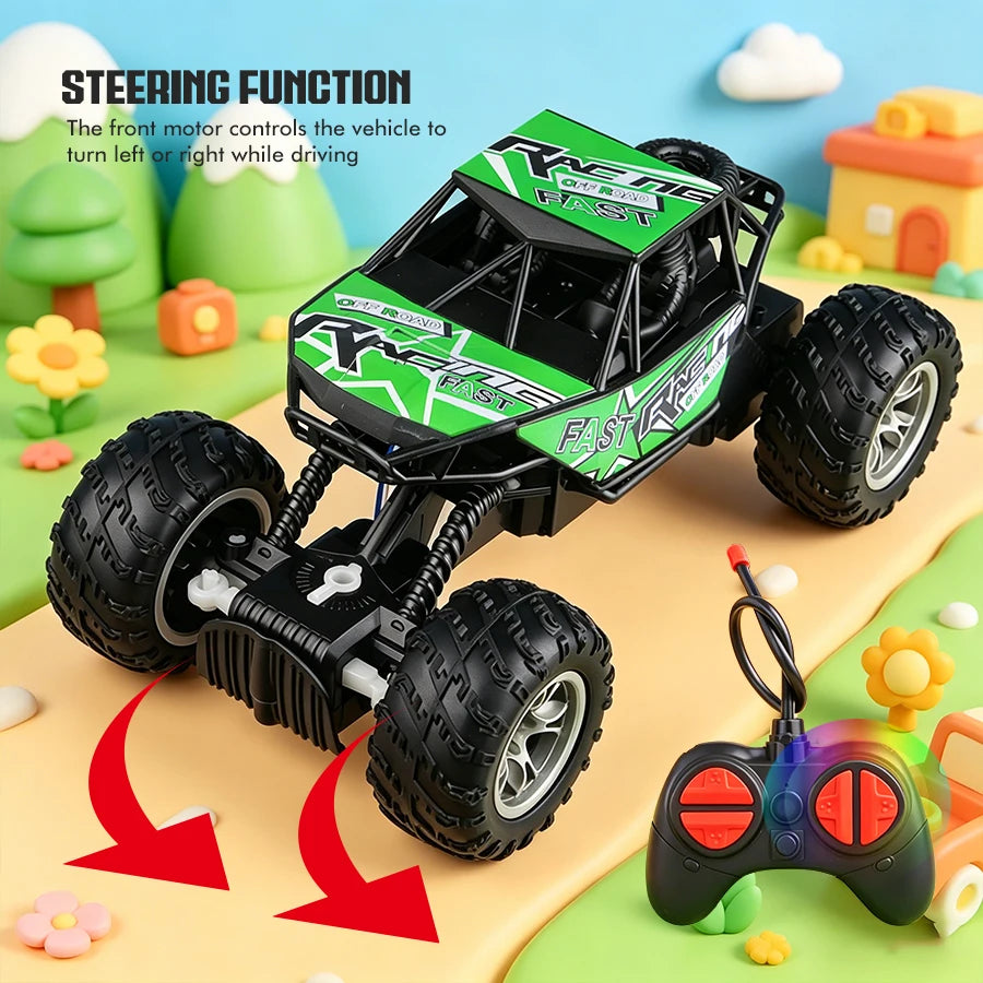 4WD Off-Road RC Climbing Car with Lights.