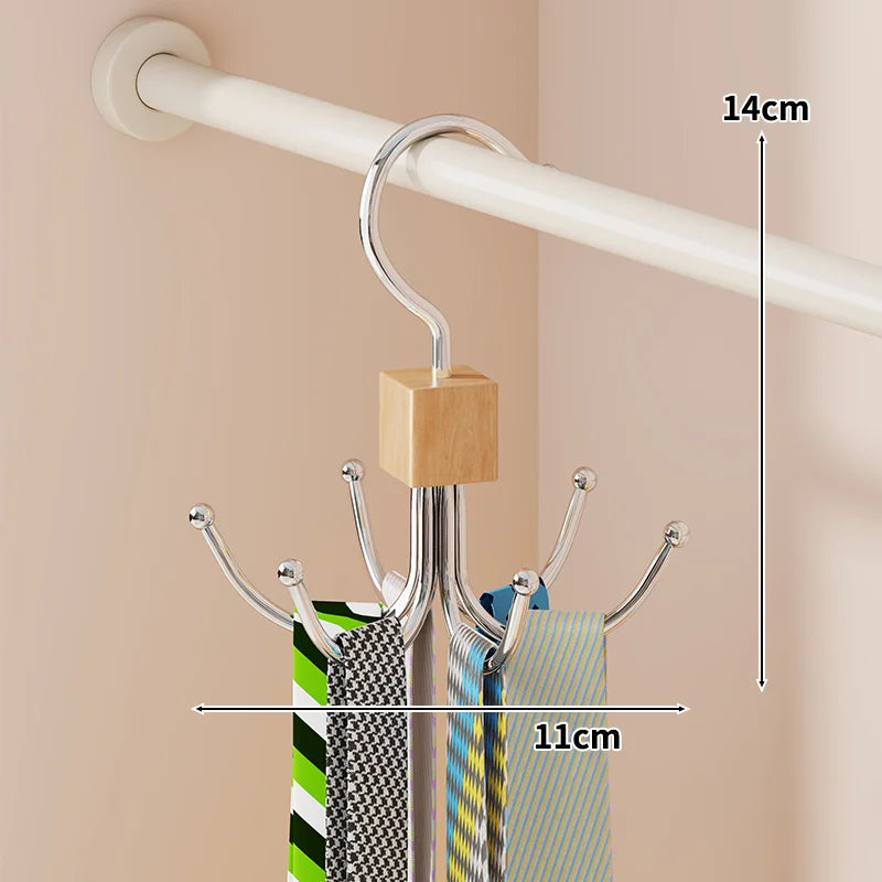 9-Hole Foldable Space-Saving Hanger