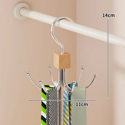 9-Hole Foldable Space-Saving Hanger