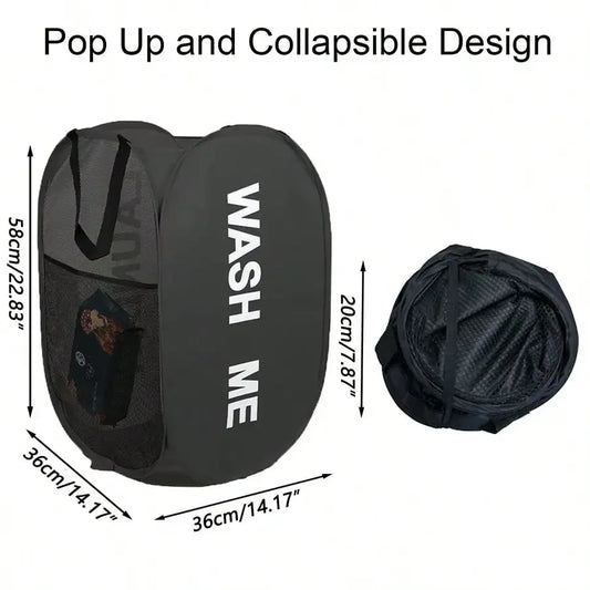 Portable Mesh Pop-Up Storage Basket