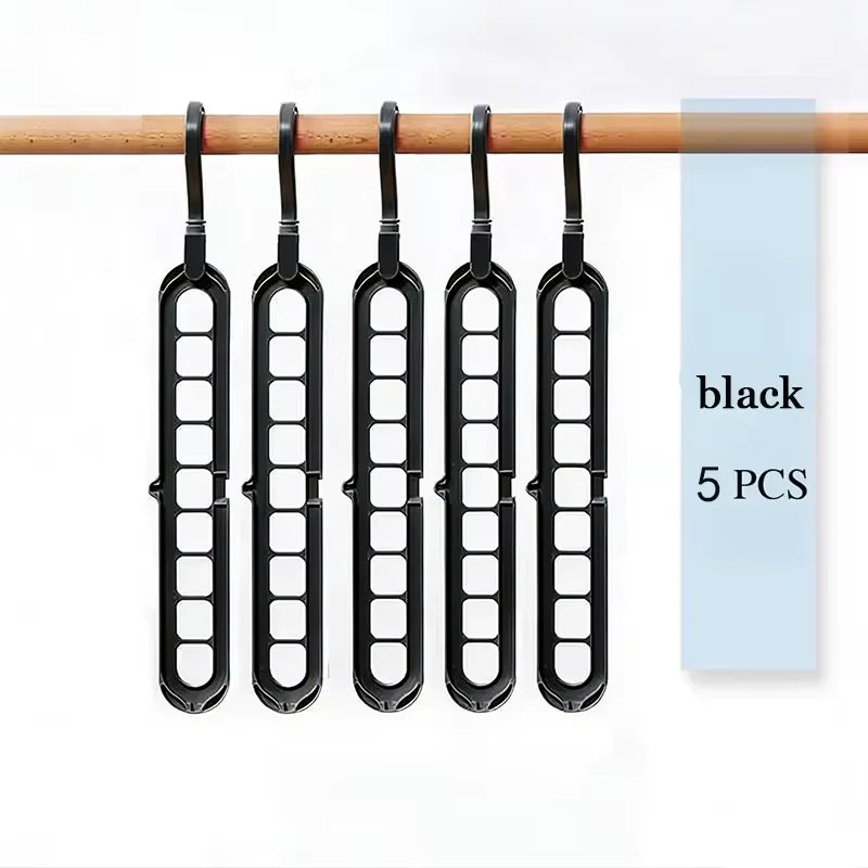 9-Hole Foldable Space-Saving Hanger