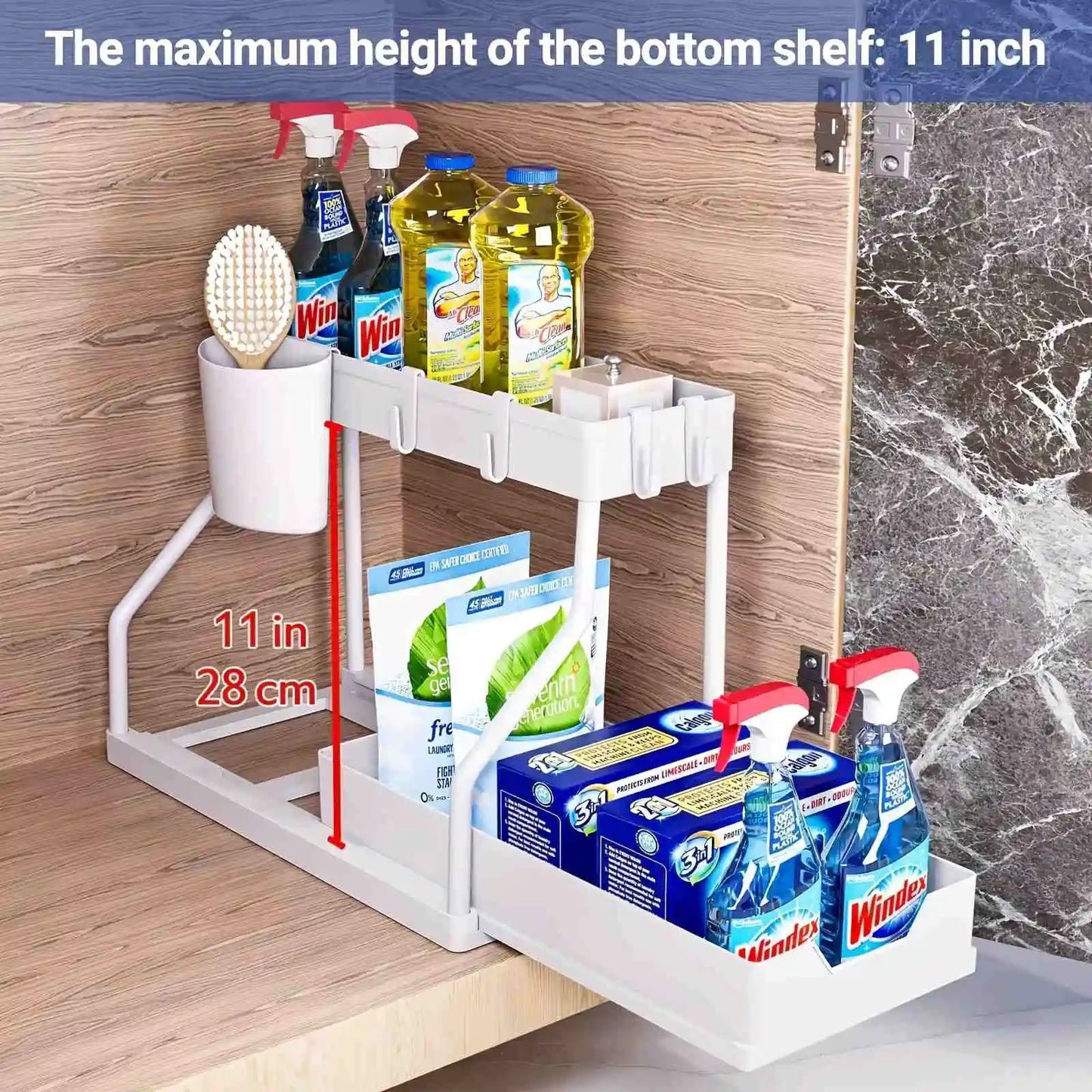 Tier Pull-Out Under Sink Organizer.