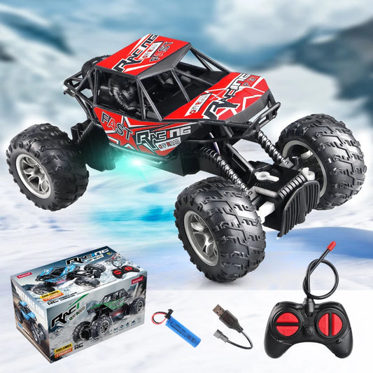 4WD Off-Road RC Climbing Car with Lights.
