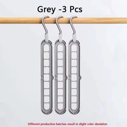 9-Hole Foldable Space-Saving Hanger