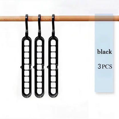 9-Hole Foldable Space-Saving Hanger