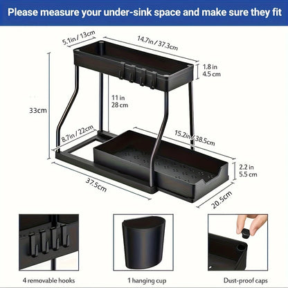 Tier Pull-Out Under Sink Organizer.