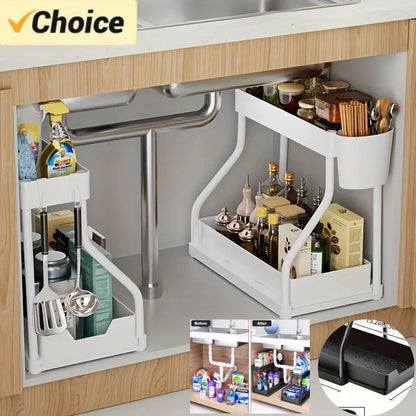 Tier Pull-Out Under Sink Organizer.