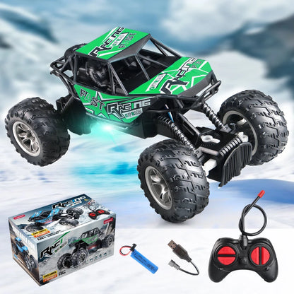 4WD Off-Road RC Climbing Car with Lights.